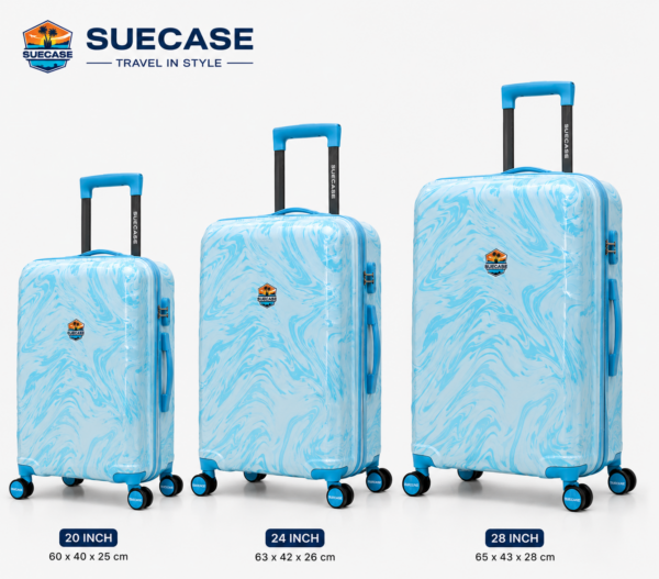 SUECASE SkyWave Premium Hard Shell Trolley Bag Set